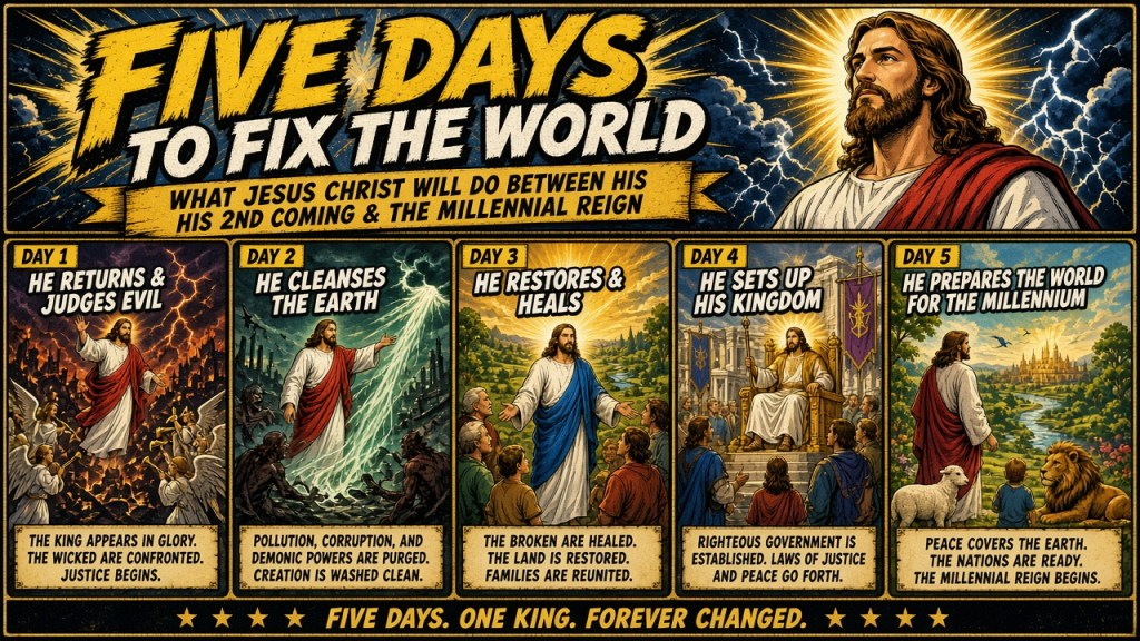 Five Days To Fix The World: What Jesus Christ Will Do Between His 2nd Coming & The Millennial&nbsp;Reign