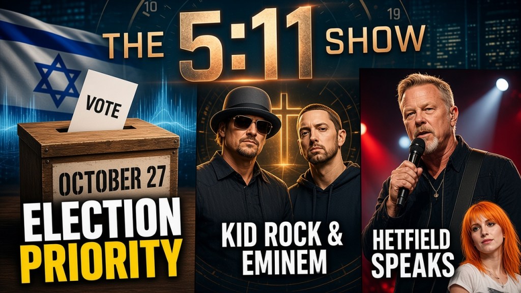 Halfway to Jesus: Kid Rock & Eminem | Metallica vs Williams | Israel Election | 5:11 Show