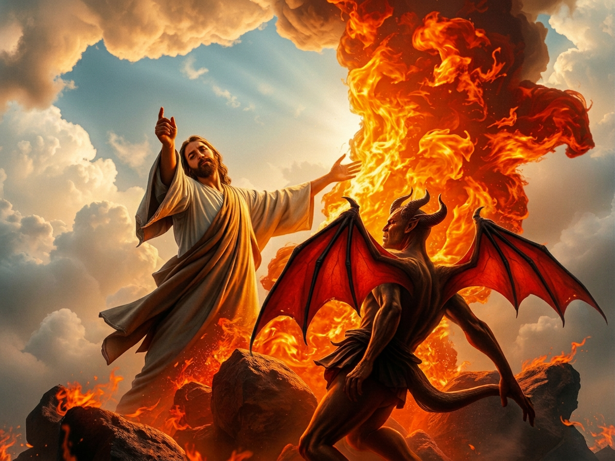 jesus-christ-throws-the-devil-into-the-lake-of-fire