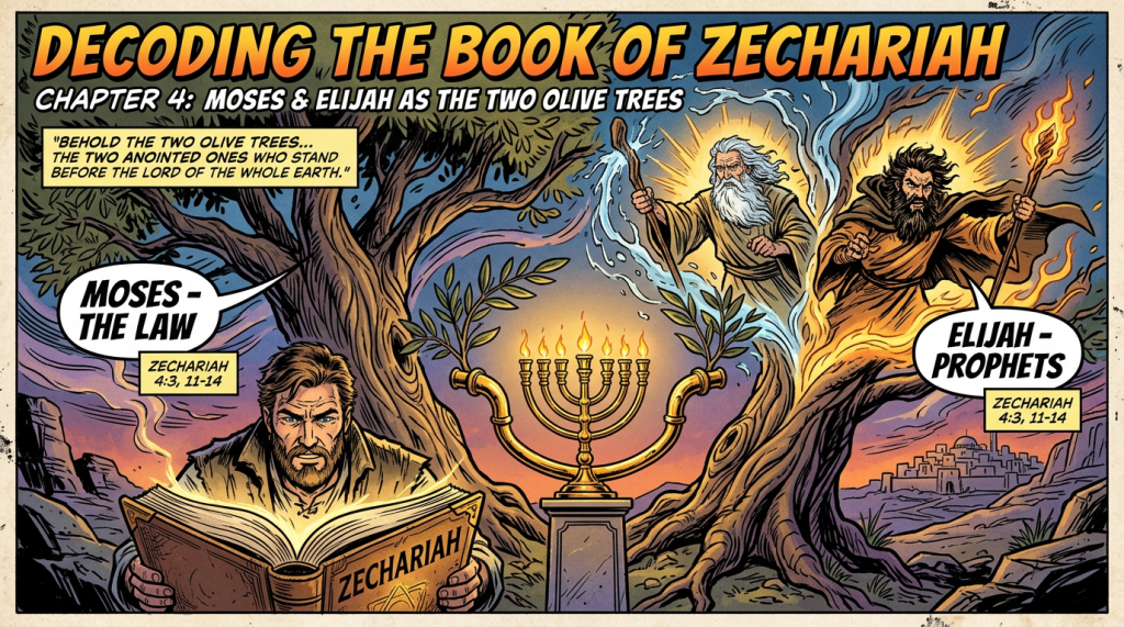 Decoding The Book of Zechariah. Chapter 4: Moses & Elijah As The Two Olive&nbsp;Trees
