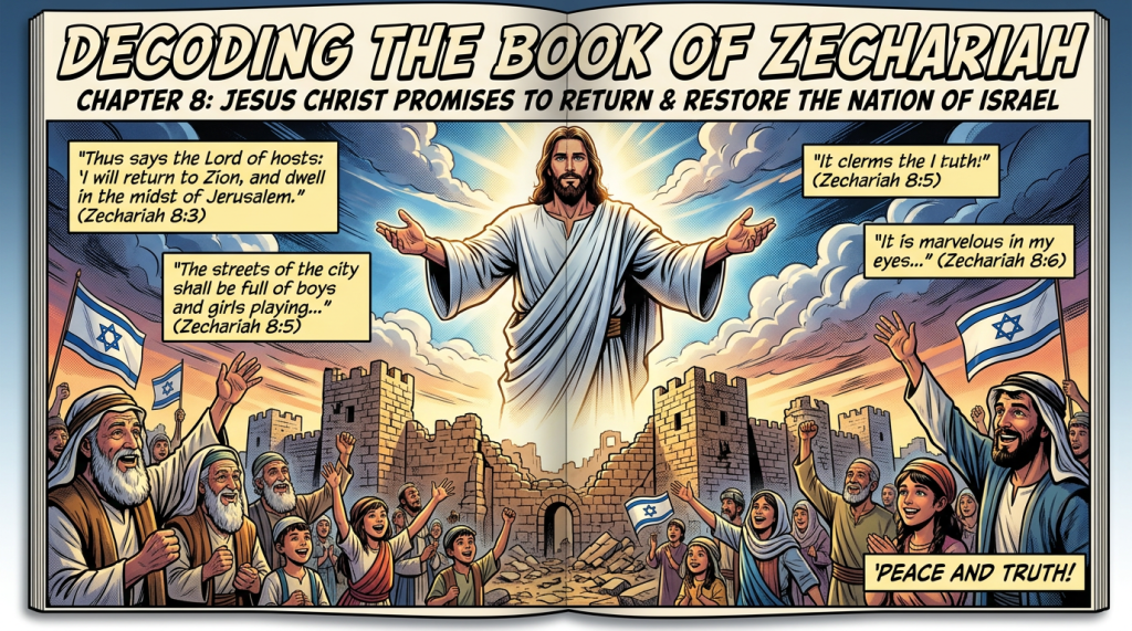 Decoding The Book of Zechariah. Chapter 8: Jesus Christ Promises To Return & Restore The Nation of Israel