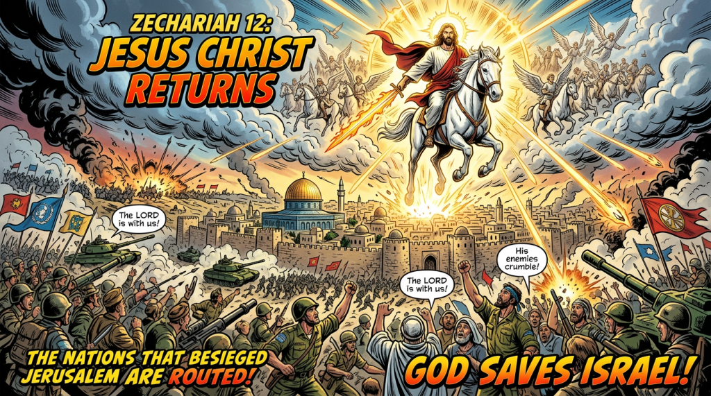 Decoding The Book of Zechariah. Chapter 12: Jesus Christ Returns To Save The Nation of Israel From All The Nations Of The World