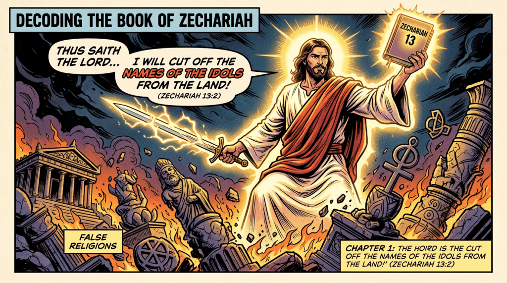 Decoding The Book of Zechariah. Chapter 13: Jesus Christ Destroys The False Religions Of The World