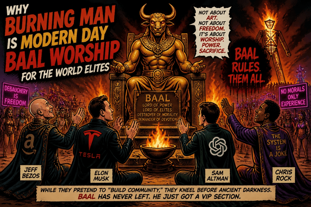 Why Burning Man Is Modern Day Baal Worship For The World Elites