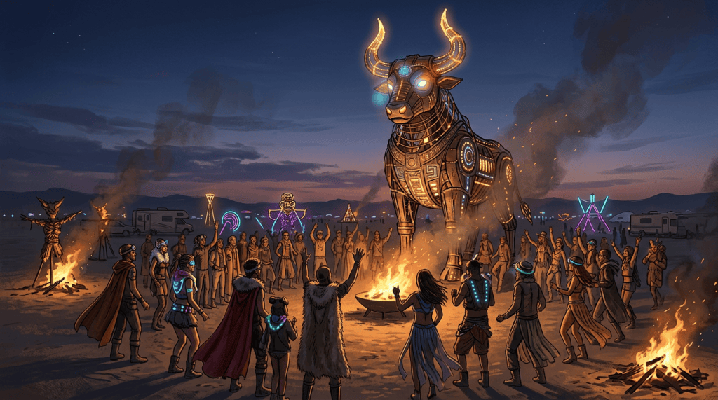 Modern Baal worship at Burning Man