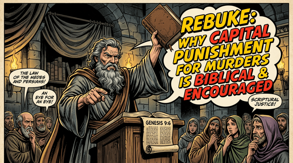 Rebuke: Why Capital Punishment For Murders Is Biblical & Encouraged