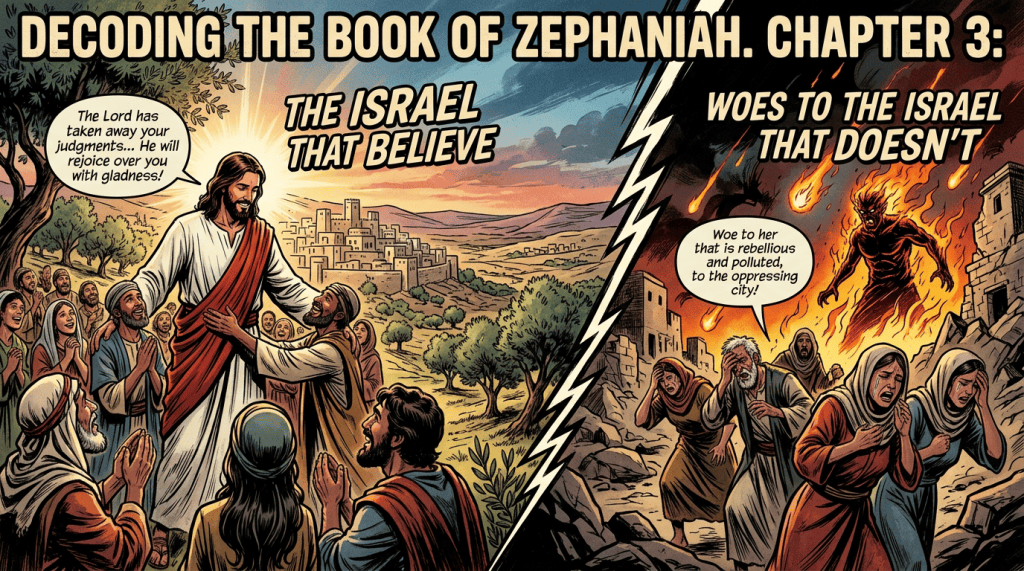 Decoding The Book of Zephaniah. Chapter 3: Jesus Christ Restores The Israel That Believe, Woes The Israel That Doesn’t