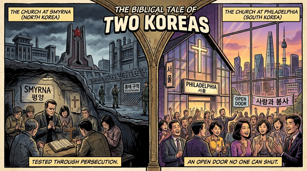 The Biblical Tale of Two Koreas: Smyrna (North Korea) and Philadelphia (South Korea)