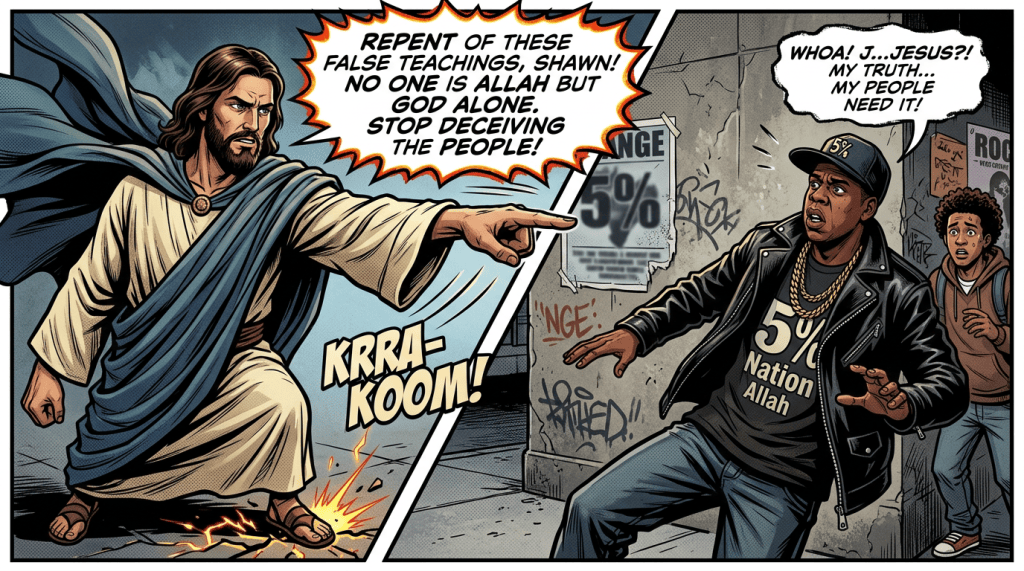 Jesus rebuking false teachings by Jay-Z